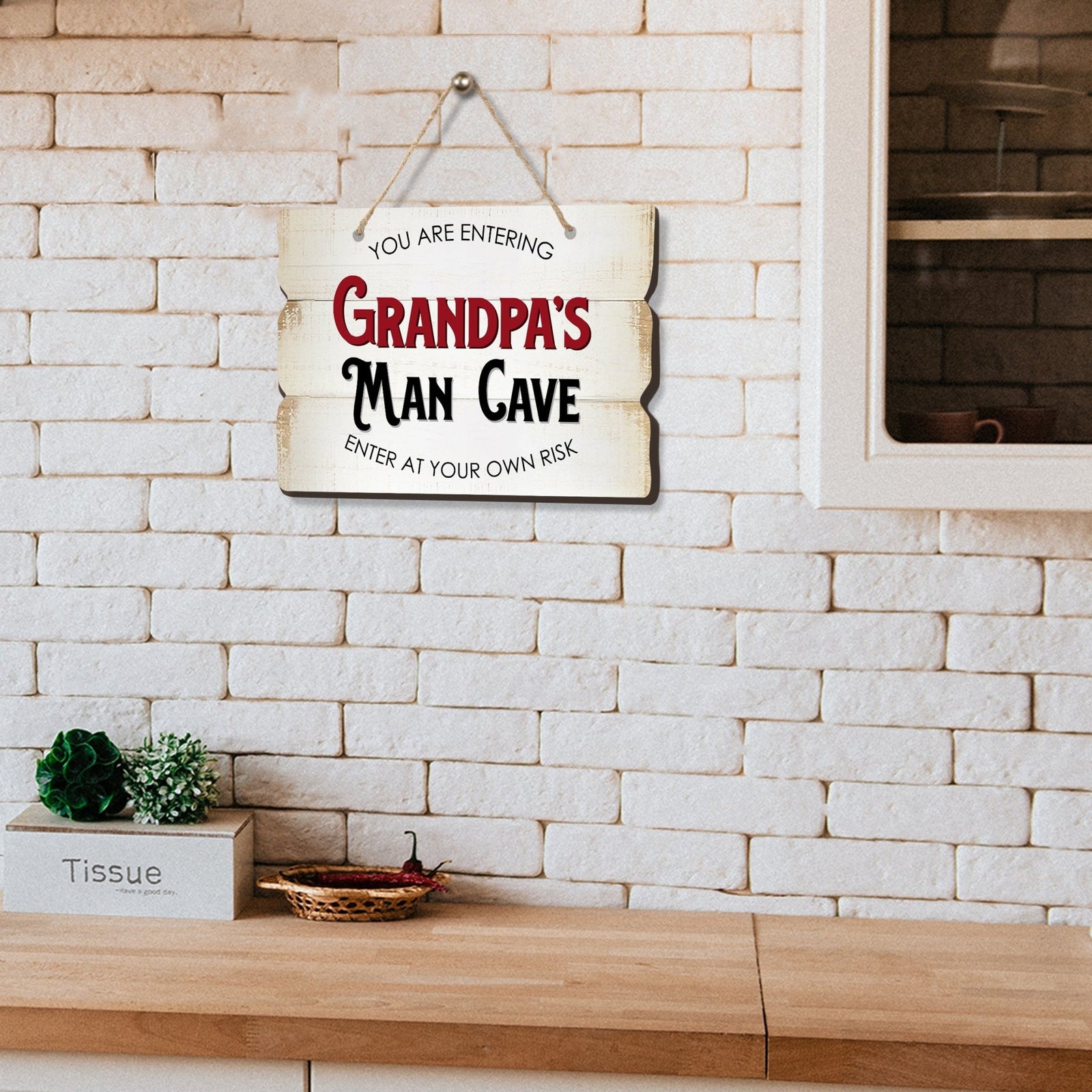 Inspirational Wall Hanging Rope Signs Gift for Grandparents - LifeSong Milestones