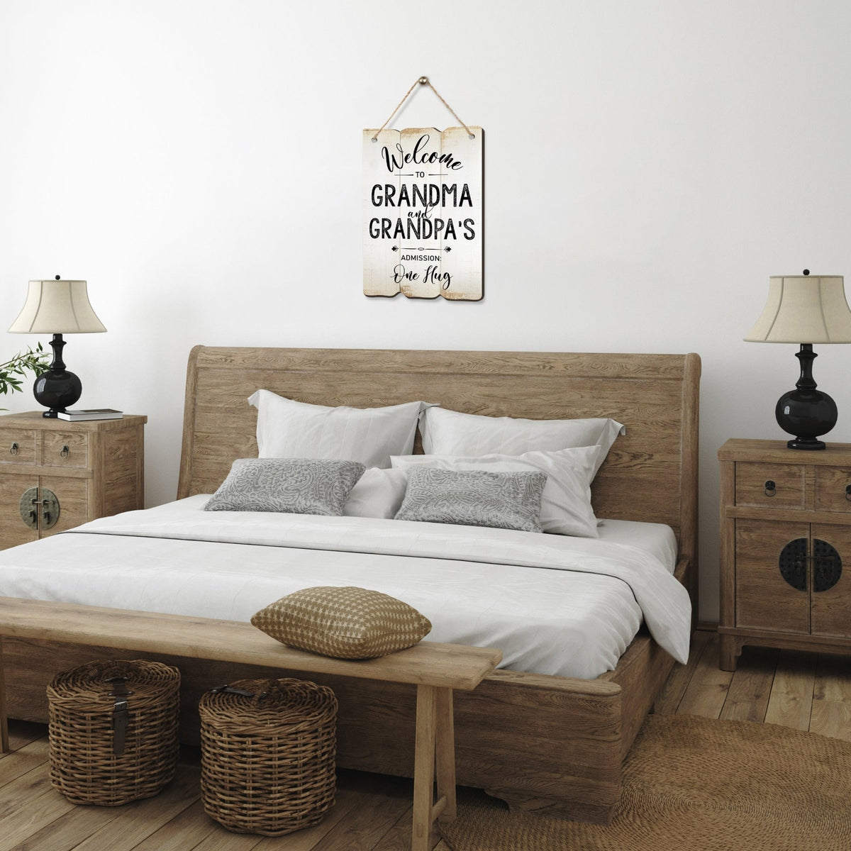 Inspirational Wall Hanging Rope Signs Gift for Grandparents - LifeSong Milestones