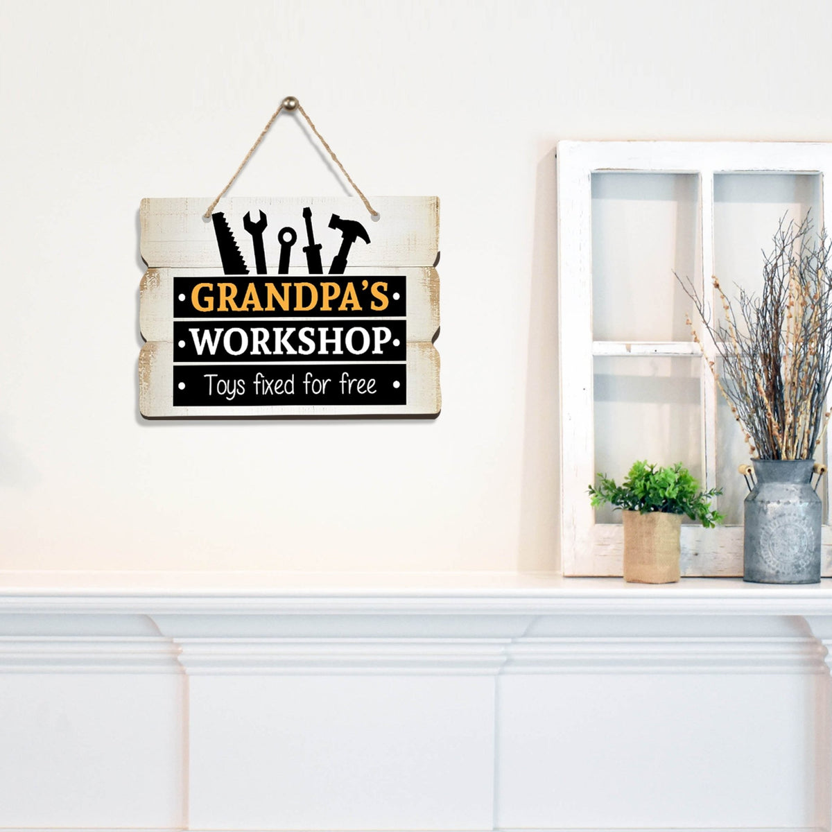 Inspirational Wall Hanging Rope Signs Gift for Grandparents - LifeSong Milestones