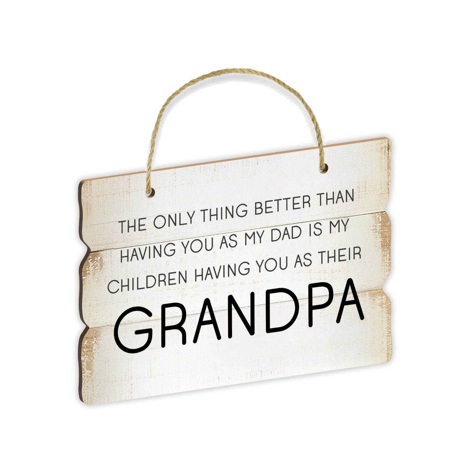 Inspirational Wall Hanging Rope Signs Gift for Grandparents - LifeSong Milestones