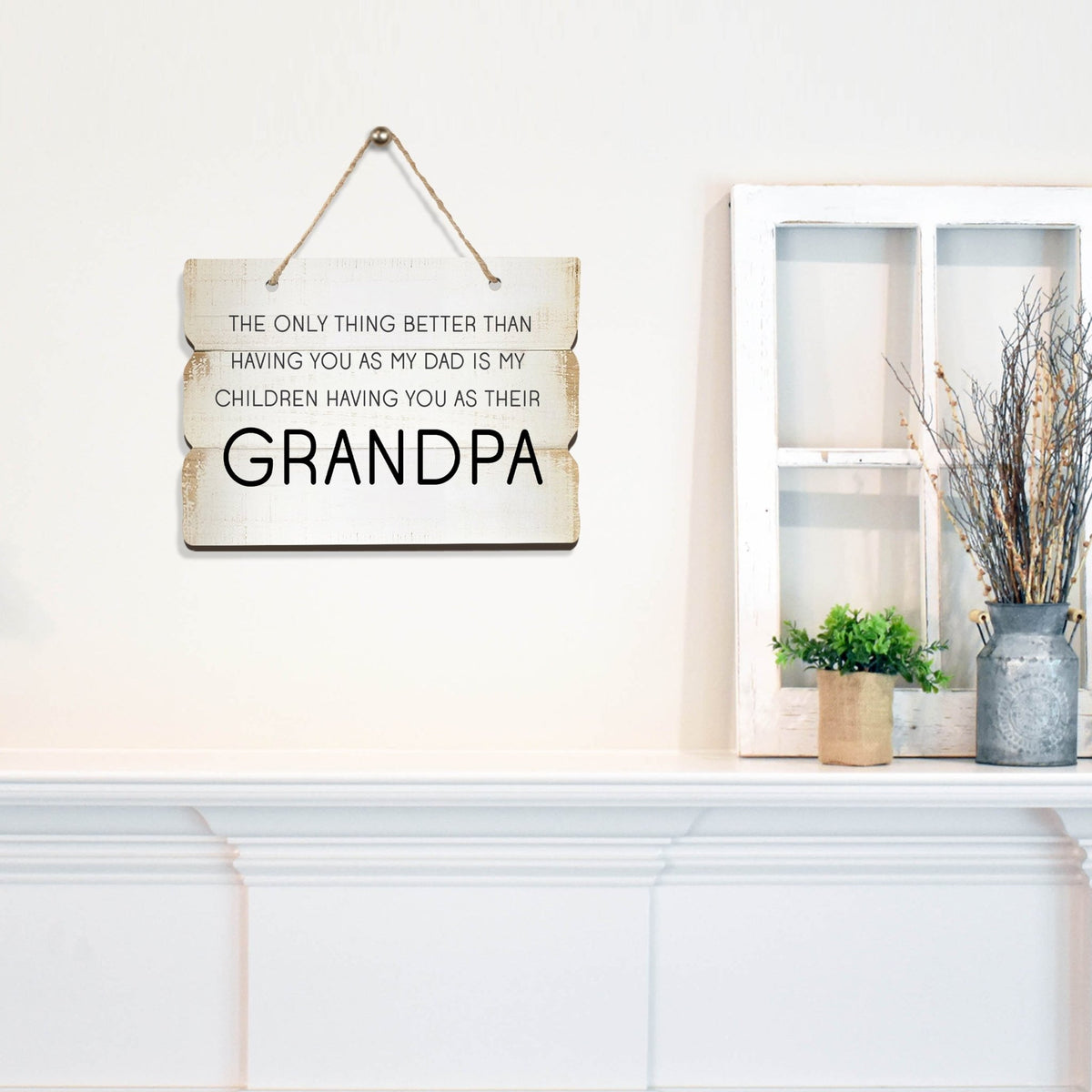 Inspirational Wall Hanging Rope Signs Gift for Grandparents - LifeSong Milestones