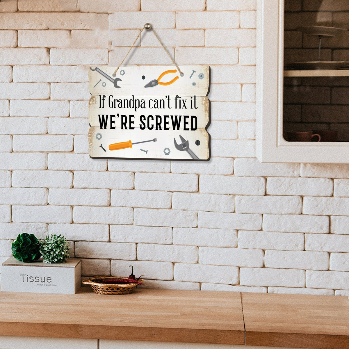 Inspirational Wall Hanging Rope Signs Gift for Grandparents - LifeSong Milestones