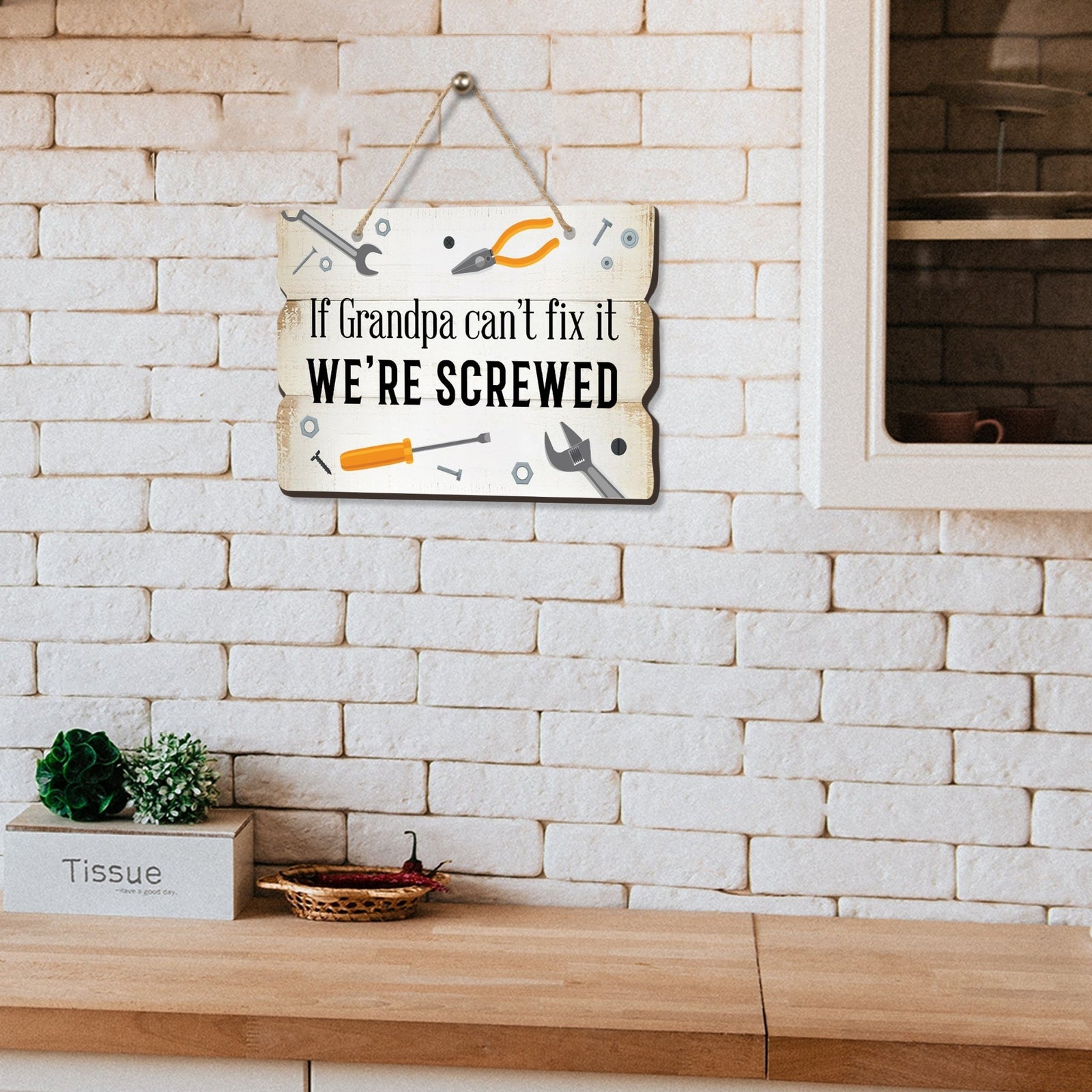 Inspirational Wall Hanging Rope Signs Gift for Grandparents - LifeSong Milestones