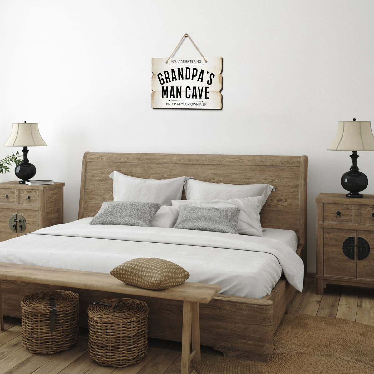 Inspirational Wall Hanging Rope Signs Gift for Grandparents - LifeSong Milestones