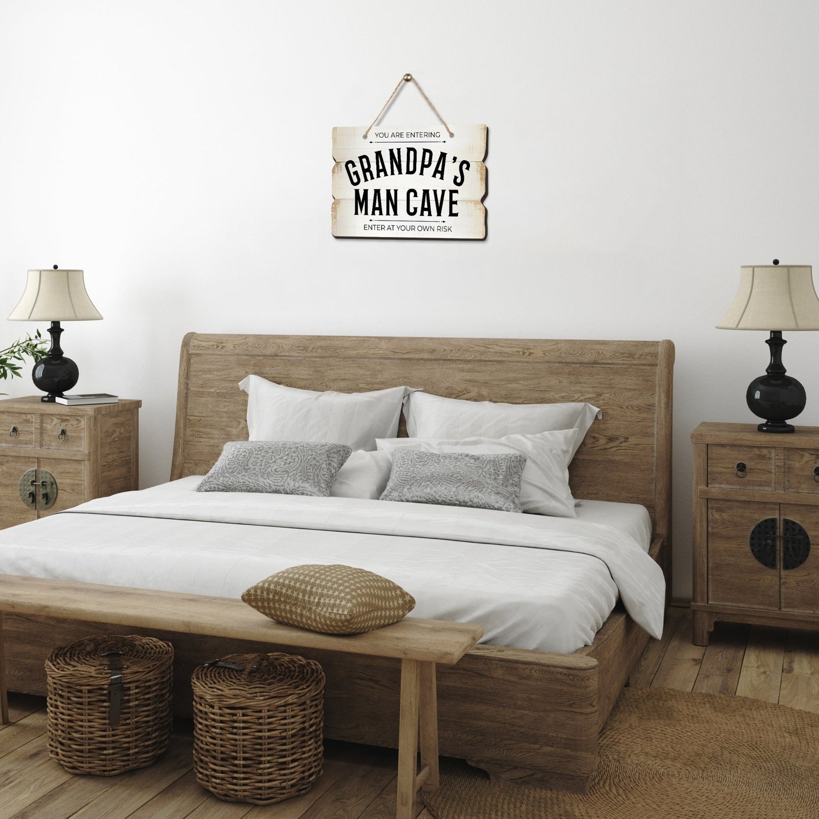 Inspirational Wall Hanging Rope Signs Gift for Grandparents - LifeSong Milestones