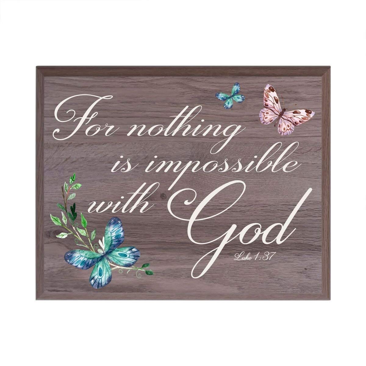 Inspirational Wall Plaque - For Nothing Is Impossible - LifeSong Milestones