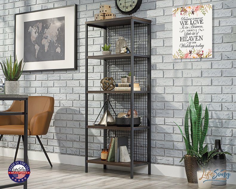 Inspirational Wedding Wooden Wall Hanging Rope Sign 12" x 15" x 0.125" - LifeSong Milestones