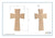 Inspirational Wooden Hanging Wall Cross 7x11 – Be strong and courageous! (SCRIPT) - LifeSong Milestones