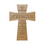 Inspirational Wooden Hanging Wall Cross 7x11 – Be strong and courageous! (SCRIPT) - LifeSong Milestones