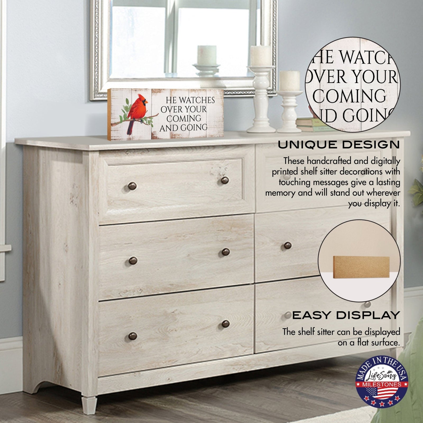 Inspirational Wooden Unique Shelf Décor and Tabletop Signs - LifeSong Milestones