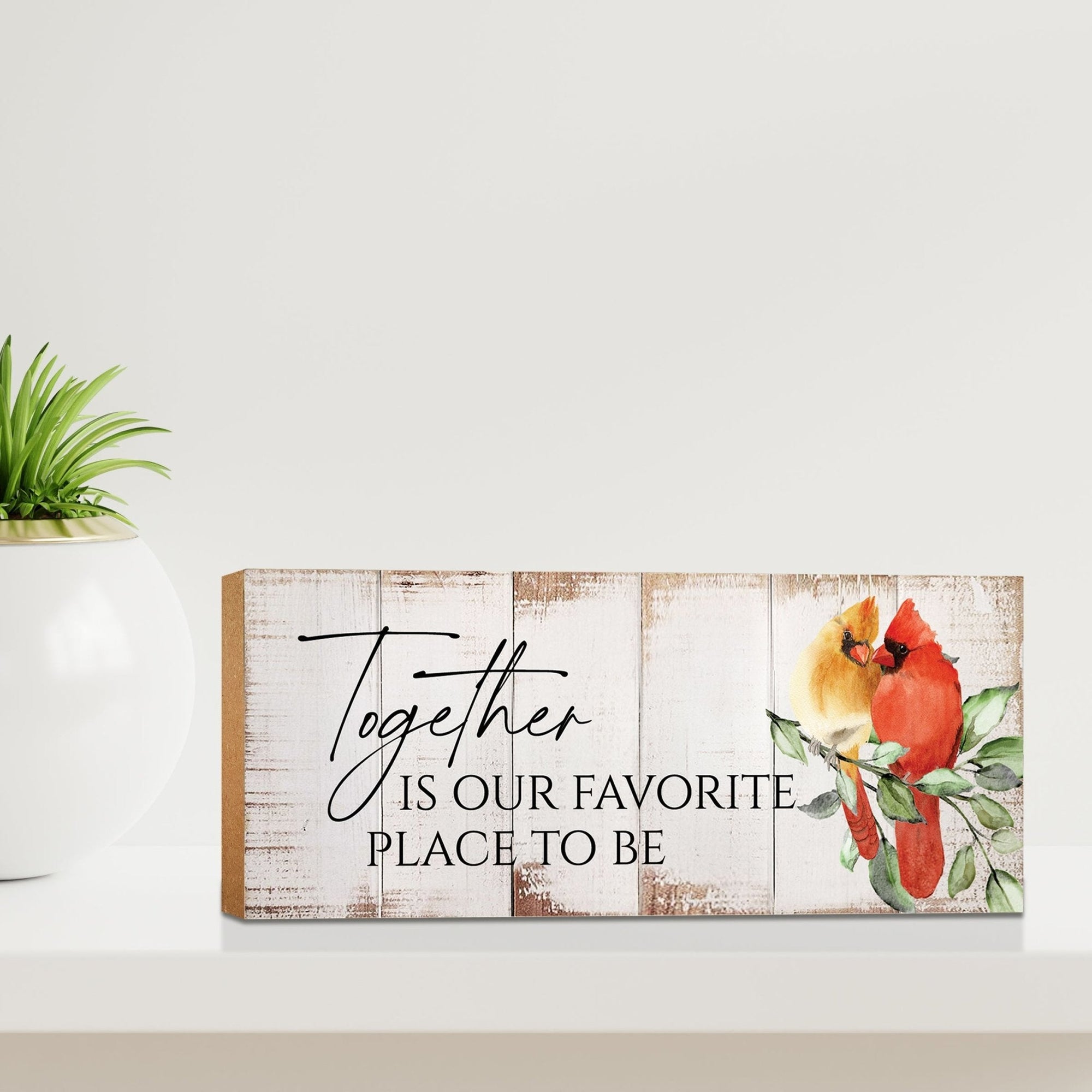 Handcrafted wooden signs for a touch of warmth and inspiration.