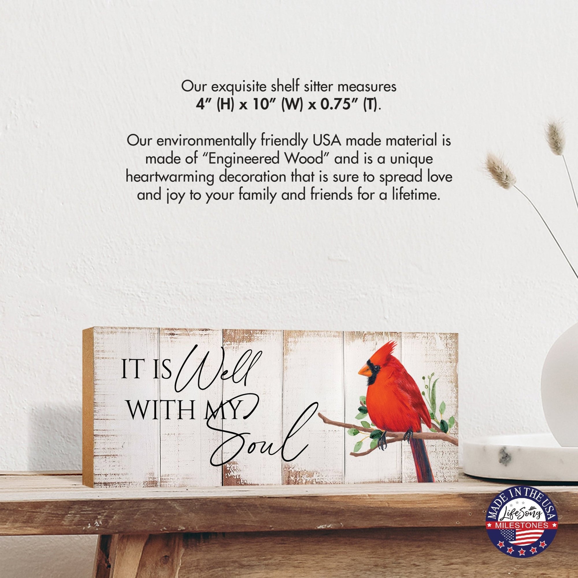 Inspirational Wooden Unique Shelf Décor and Tabletop Signs - LifeSong Milestones
