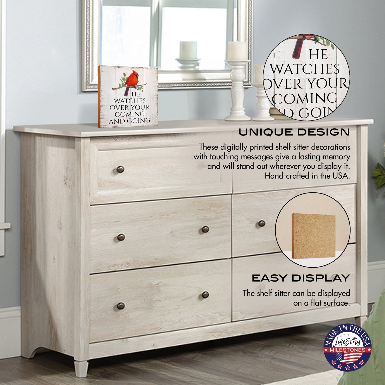 Inspirational Wooden Unique Shelf Décor and Tabletop Signs - LifeSong Milestones