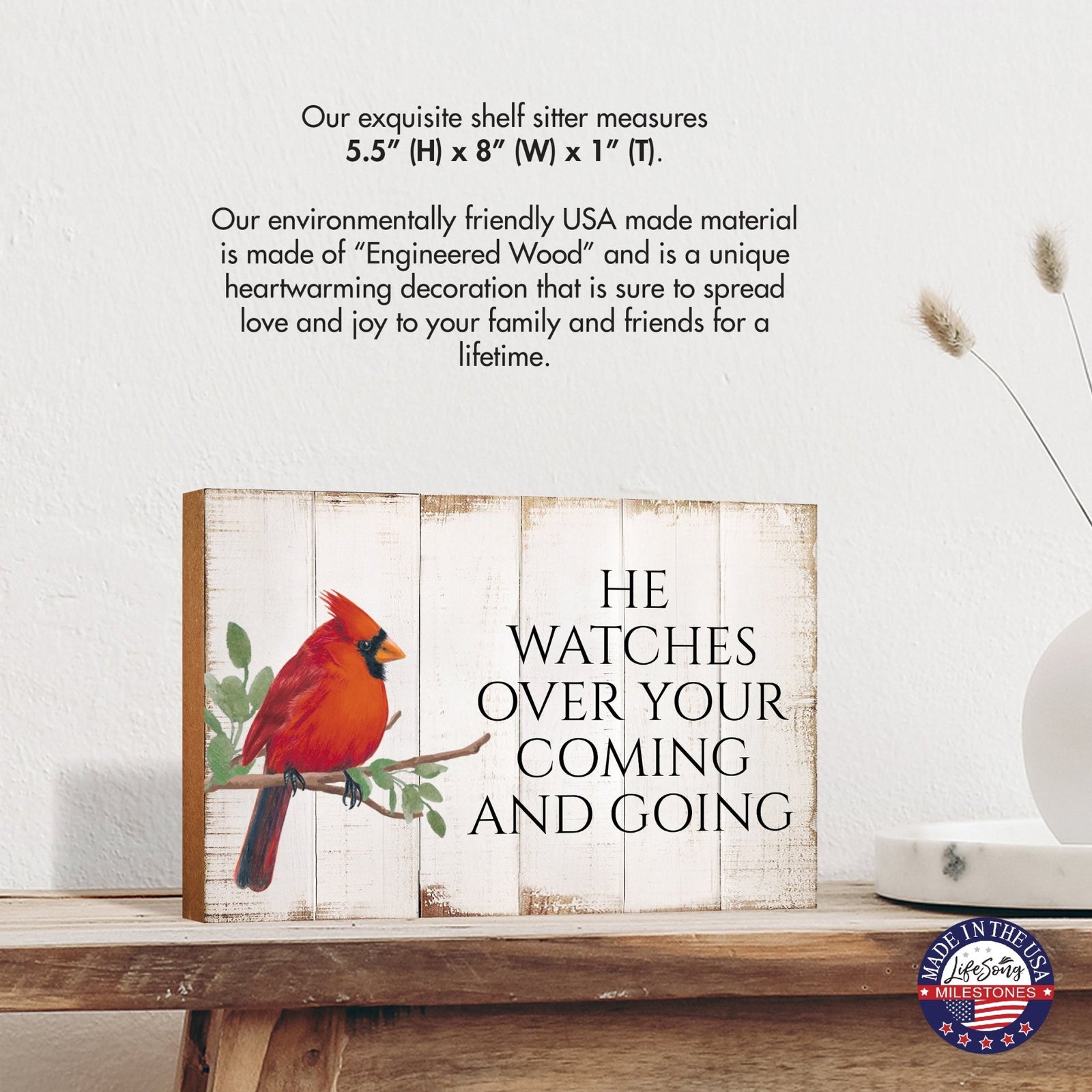 Inspirational Wooden Unique Shelf Décor and Tabletop Signs - LifeSong Milestones