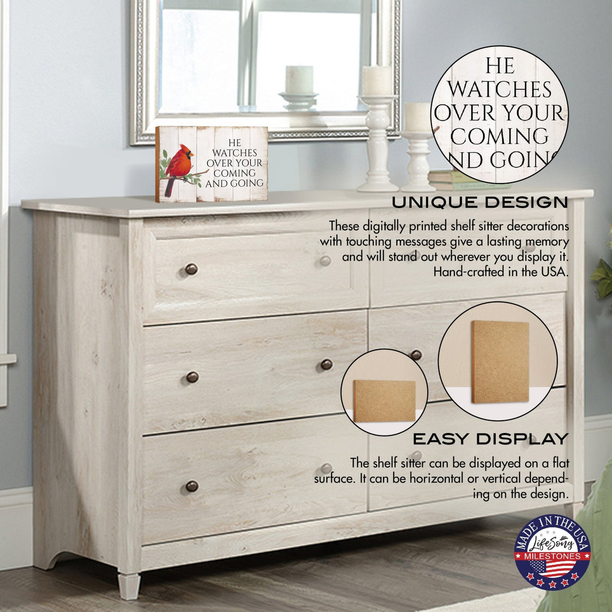 Inspirational Wooden Unique Shelf Décor and Tabletop Signs - LifeSong Milestones