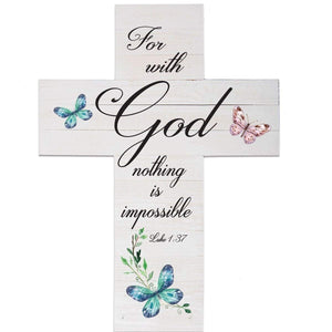 Inspirational Wooden Wall Cross Home Decor Lifesong Milestones Wall Plaque: Inspiring Home Decor with Bible Verse