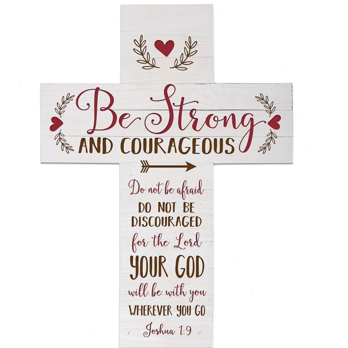 Inspirational Wooden Wall Cross Decor