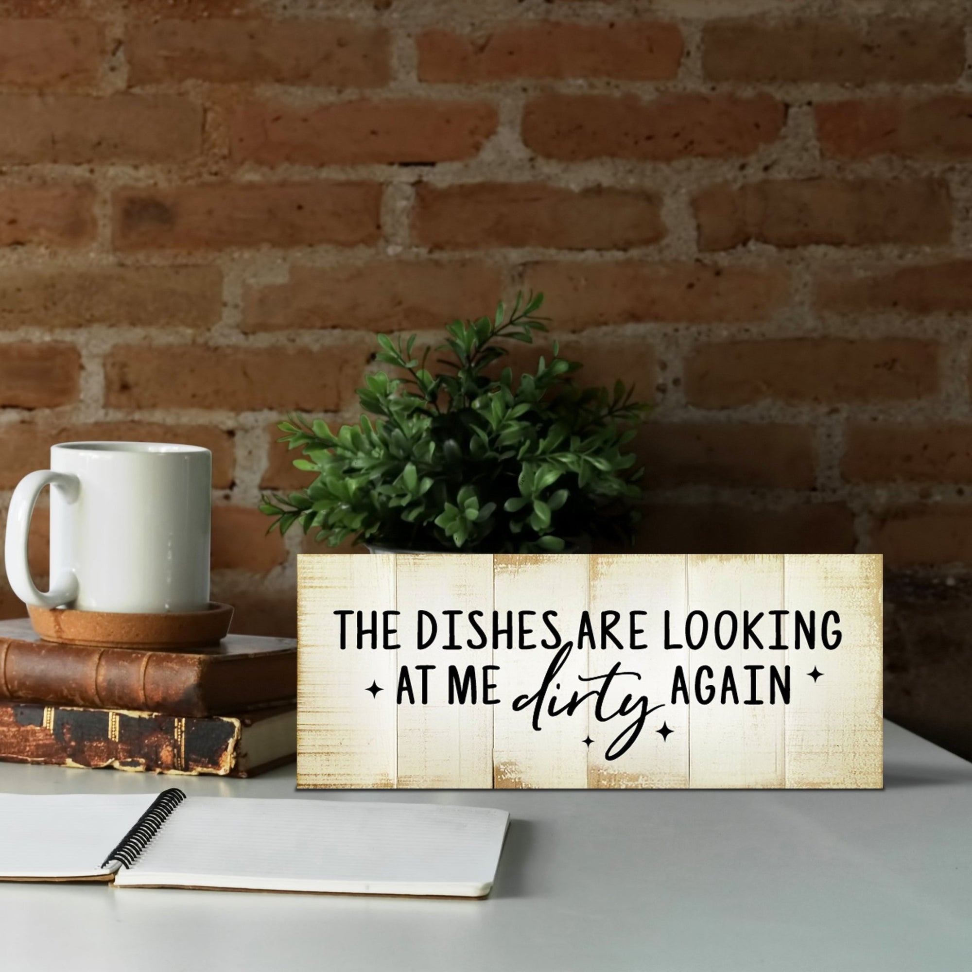 Inspirational Wooden Wall Hanging Plaque Kitchen Home Décor For All Season Decoration The Dishes Are Looking - LifeSong Milestones