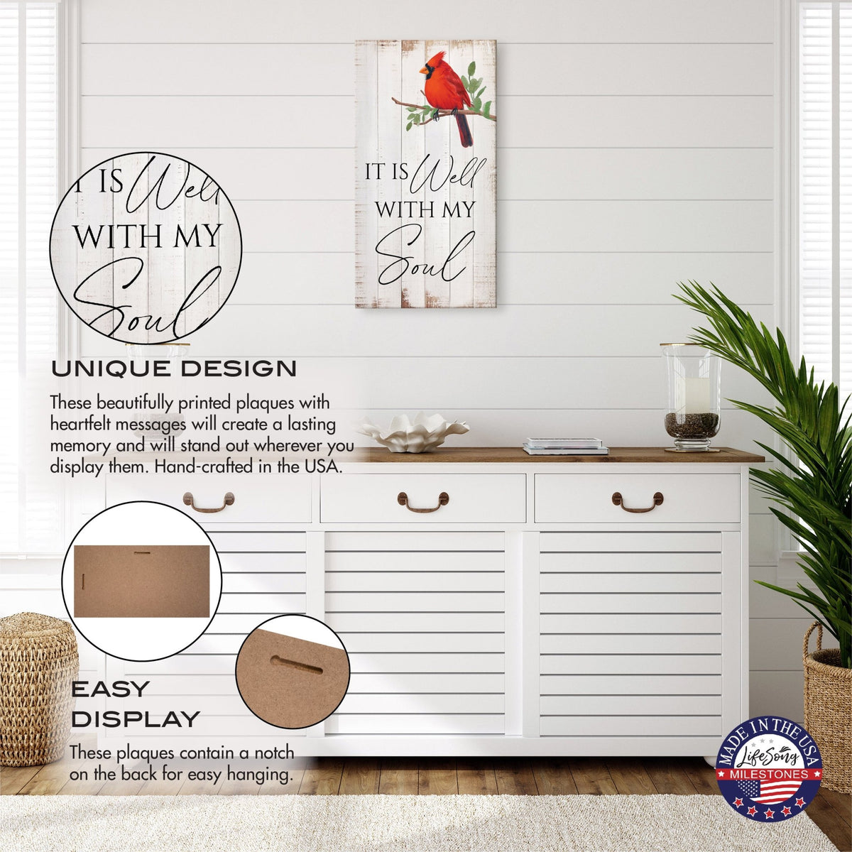 Wooden wall decor with a heartfelt message - Ideal home decor gift
