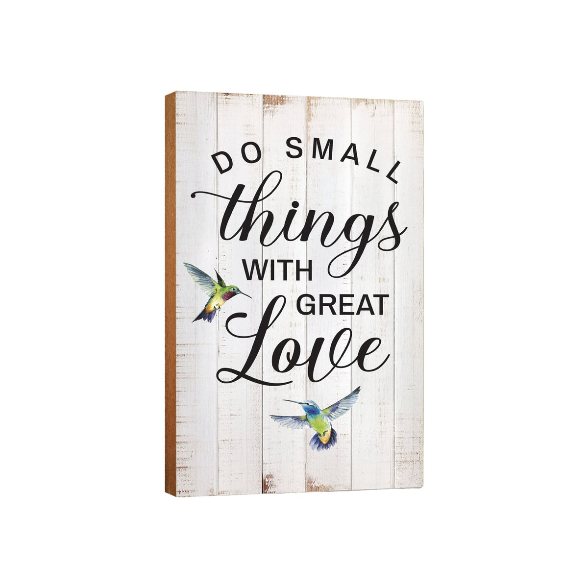 Inspirational Wooden Wall Plaque for Home Decorations – Hummingbird Designs - LifeSong Milestones