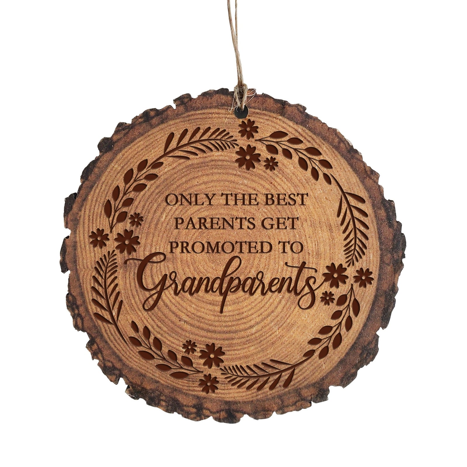Inspiring 3.75in Christmas Barky Ornament for Grandparents - Only The Best Parents - LifeSong Milestones