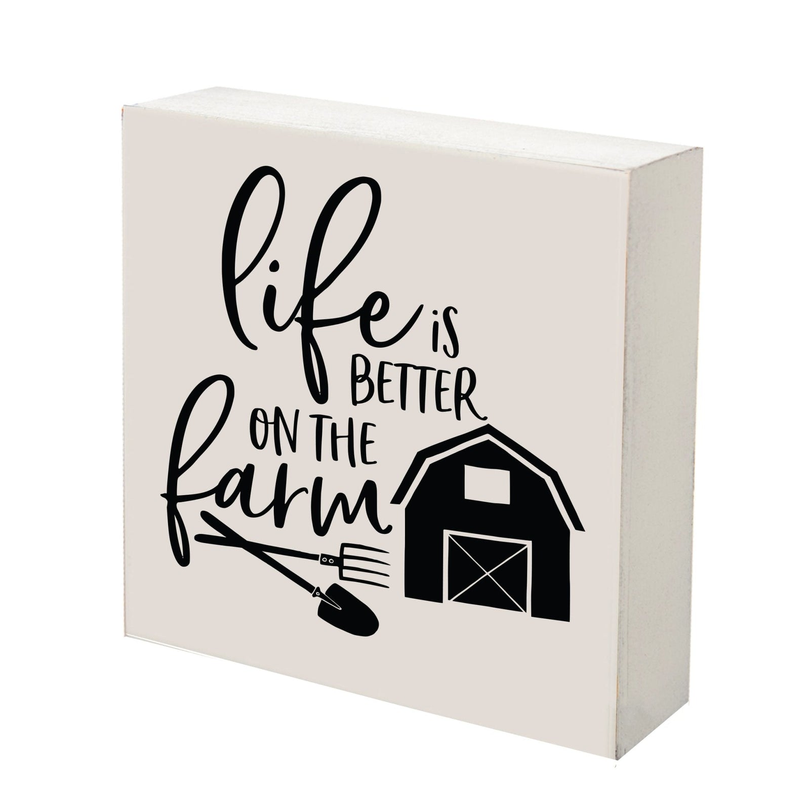 Inspiring Modern Framed Shadow Box 10x10 Life Is Better - LifeSong Milestones