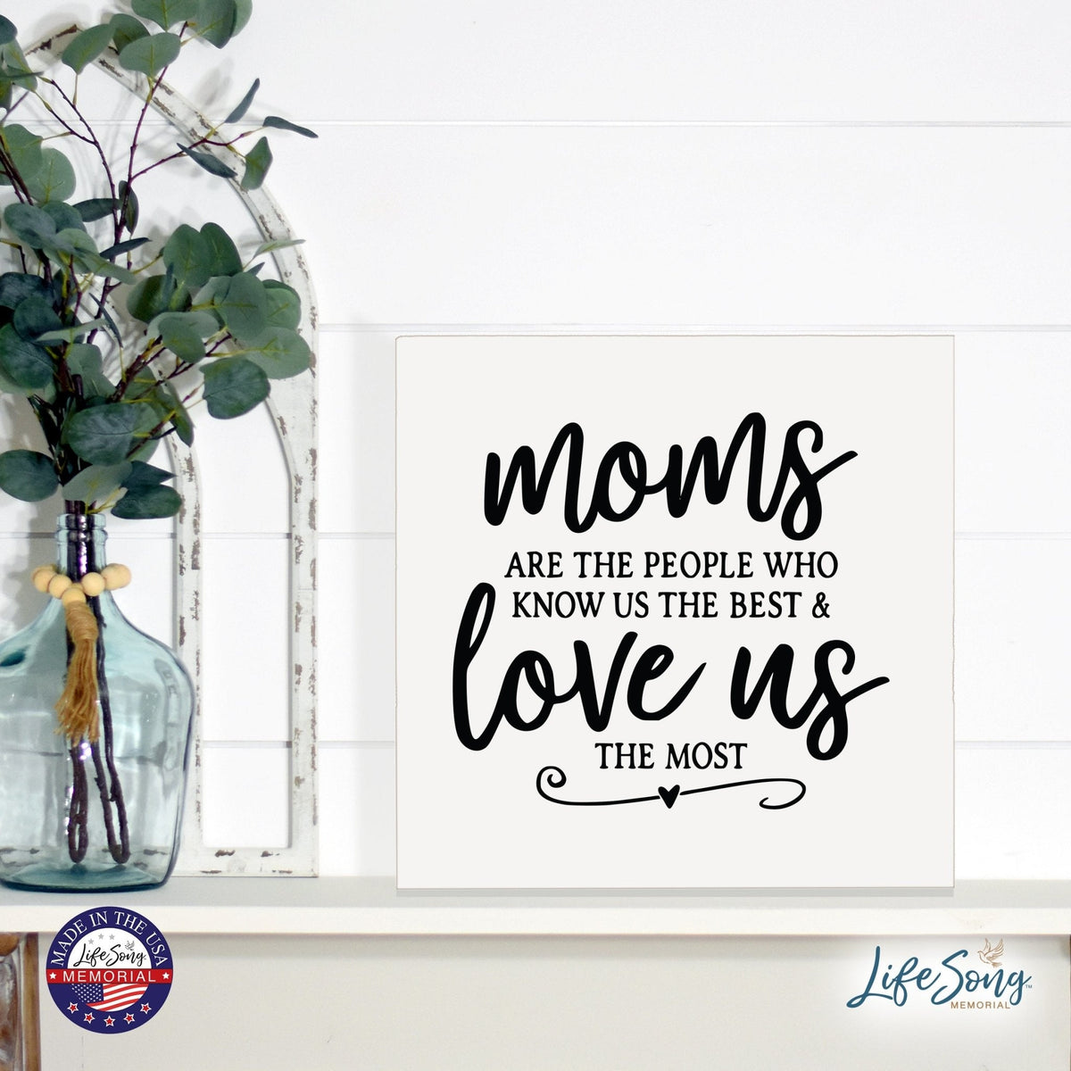 Inspiring Modern Framed Shadow Box 10x10 Moms Are The - LifeSong Milestones