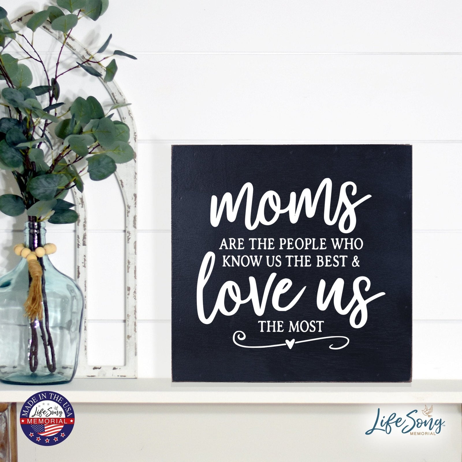 Inspiring Modern Framed Shadow Box 10x10 Moms Are The - LifeSong Milestones