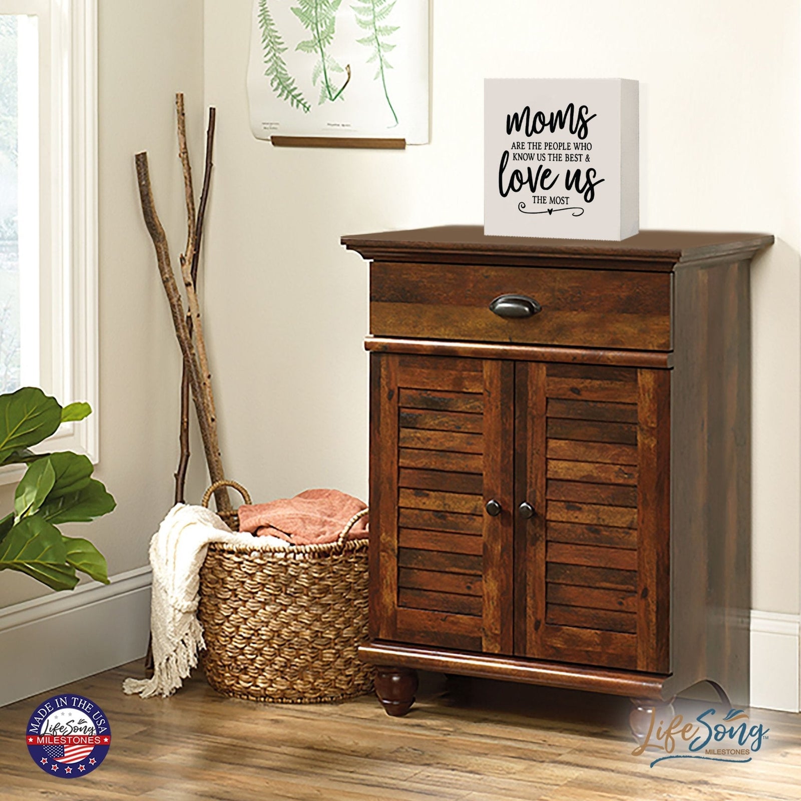 Inspiring Modern Framed Shadow Box 10x10 Moms Are The - LifeSong Milestones