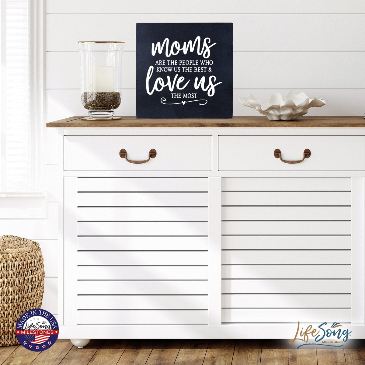 Inspiring Modern Framed Shadow Box 10x10 Moms Are The - LifeSong Milestones