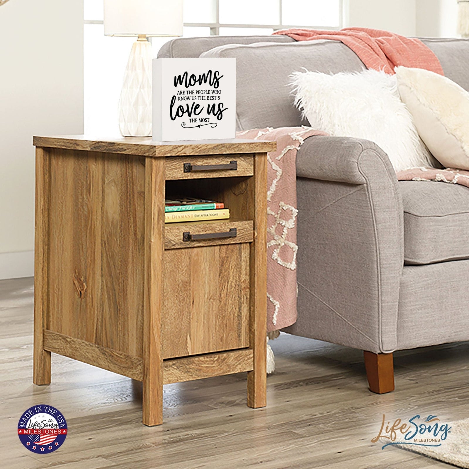 Inspiring Modern Framed Shadow Box 10x10 Moms Are The - LifeSong Milestones