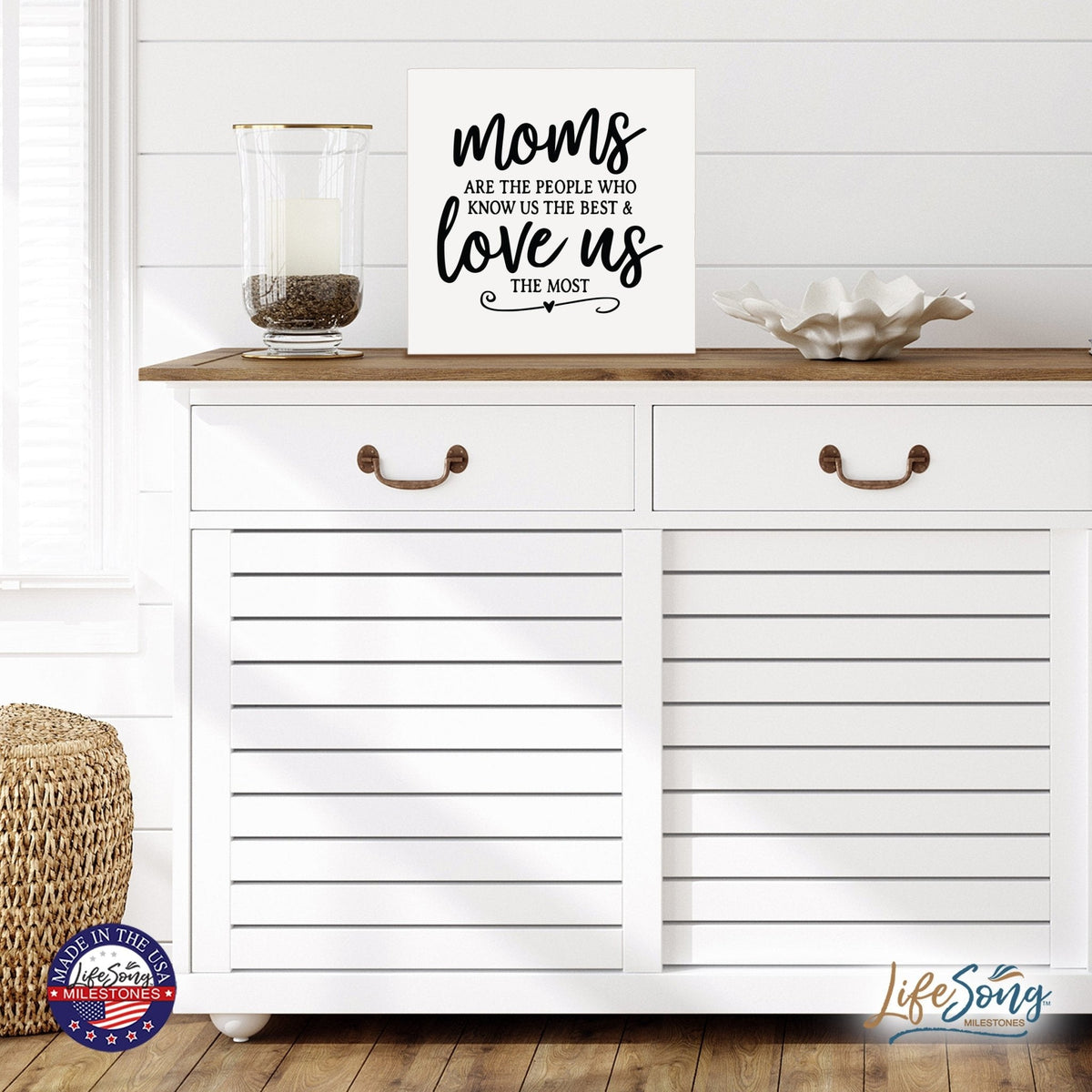 Inspiring Modern Framed Shadow Box 10x10 Moms Are The - LifeSong Milestones