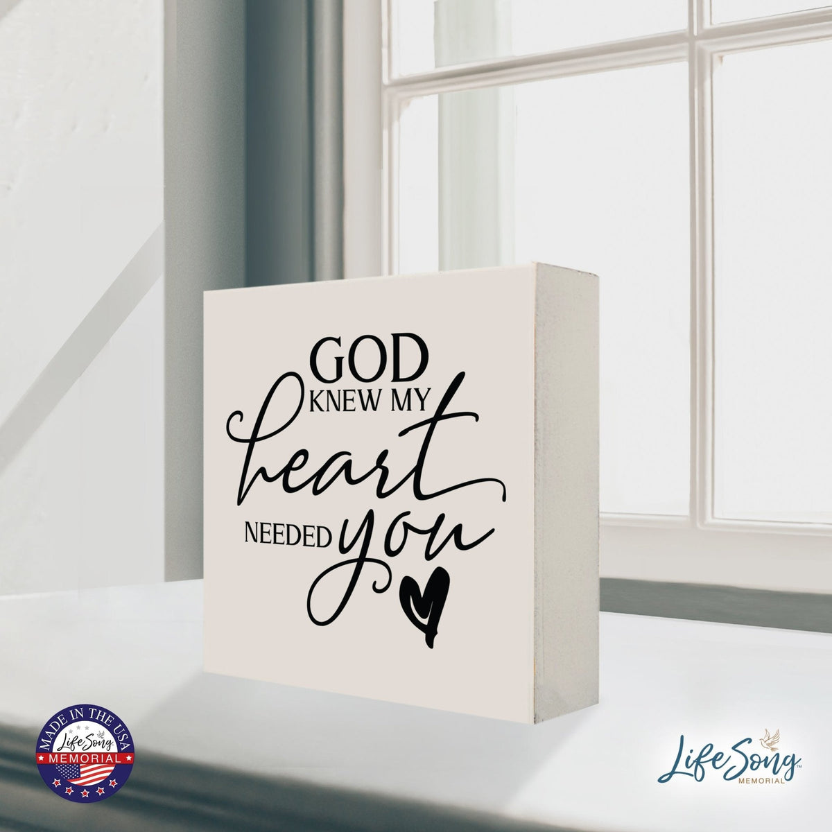 Inspiring Modern Framed Shadow Box 10x10 My Heart Needed - LifeSong Milestones