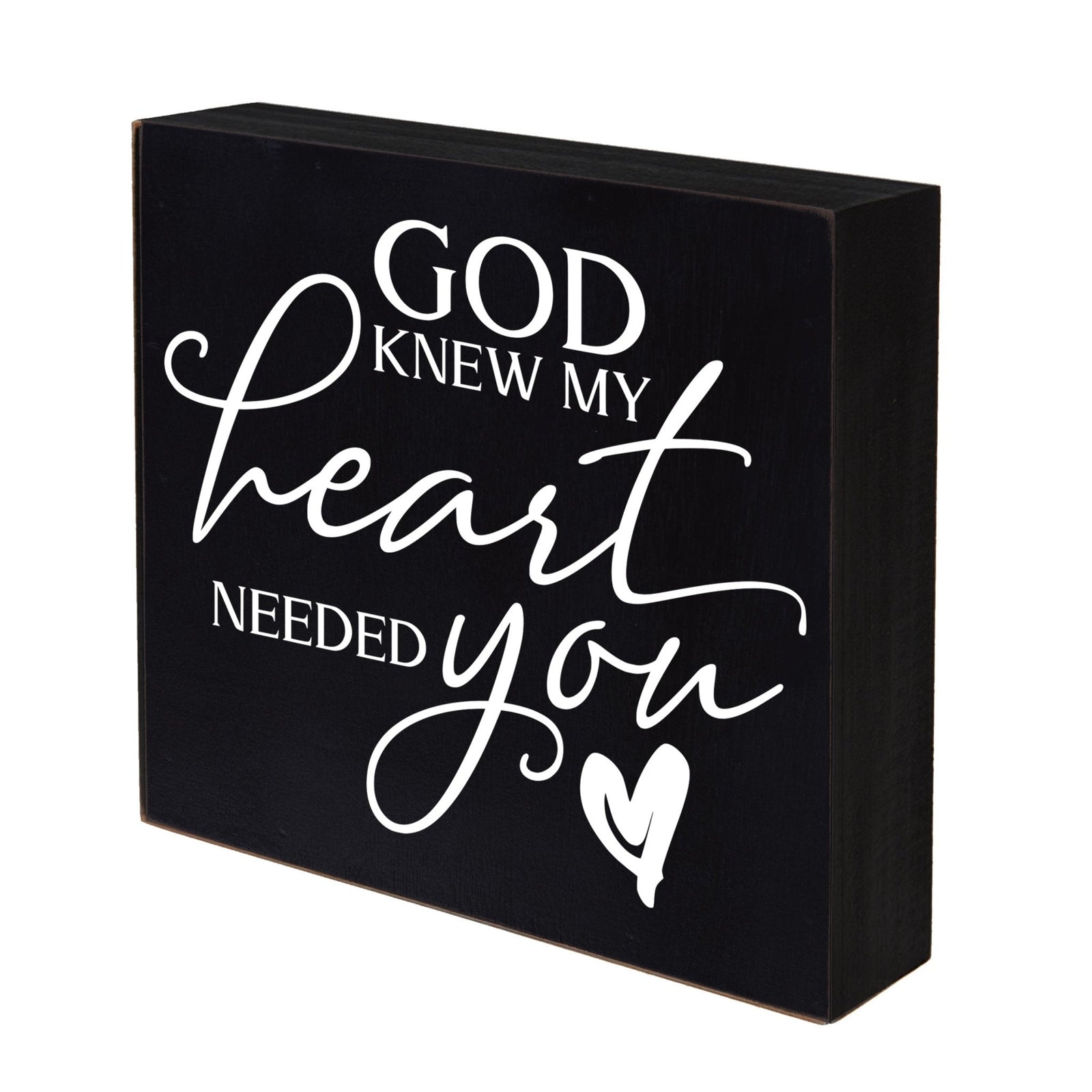 Inspiring Modern Framed Shadow Box 10x10 My Heart Needed - LifeSong Milestones