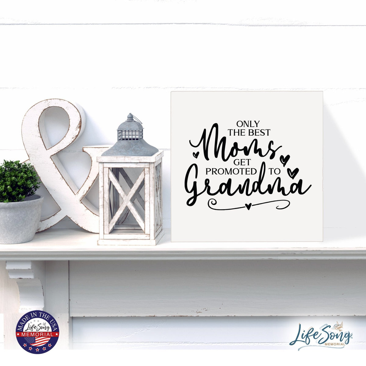 Inspiring Modern Framed Shadow Box 10x10 Only The Best - LifeSong Milestones