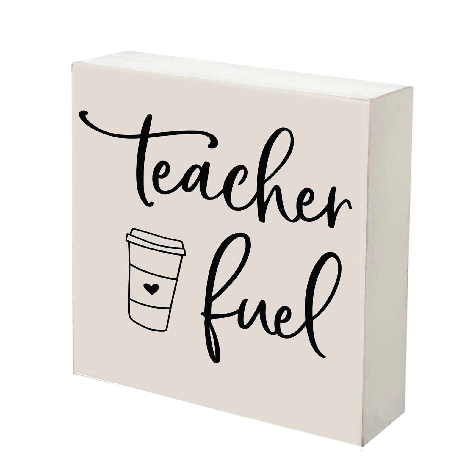 Inspiring Modern Framed Shadow Box 10x10 Teacher Fuel - LifeSong Milestones
