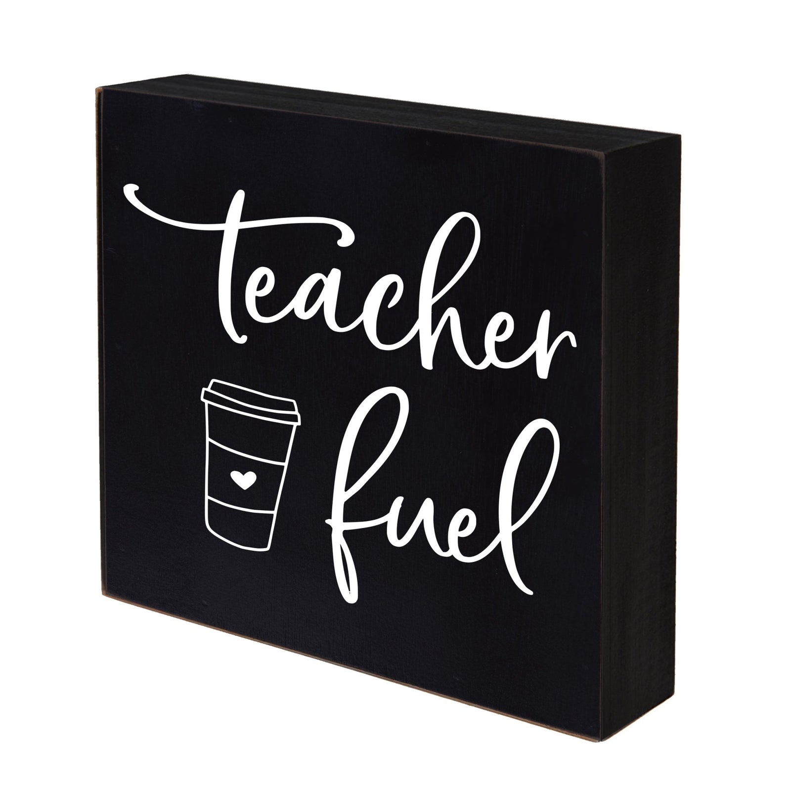 Inspiring Modern Framed Shadow Box 10x10 Teacher Fuel - LifeSong Milestones