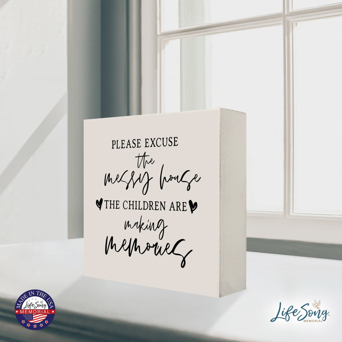 Inspiring Modern Framed Shadow Box 10x10 The Children Are - LifeSong Milestones