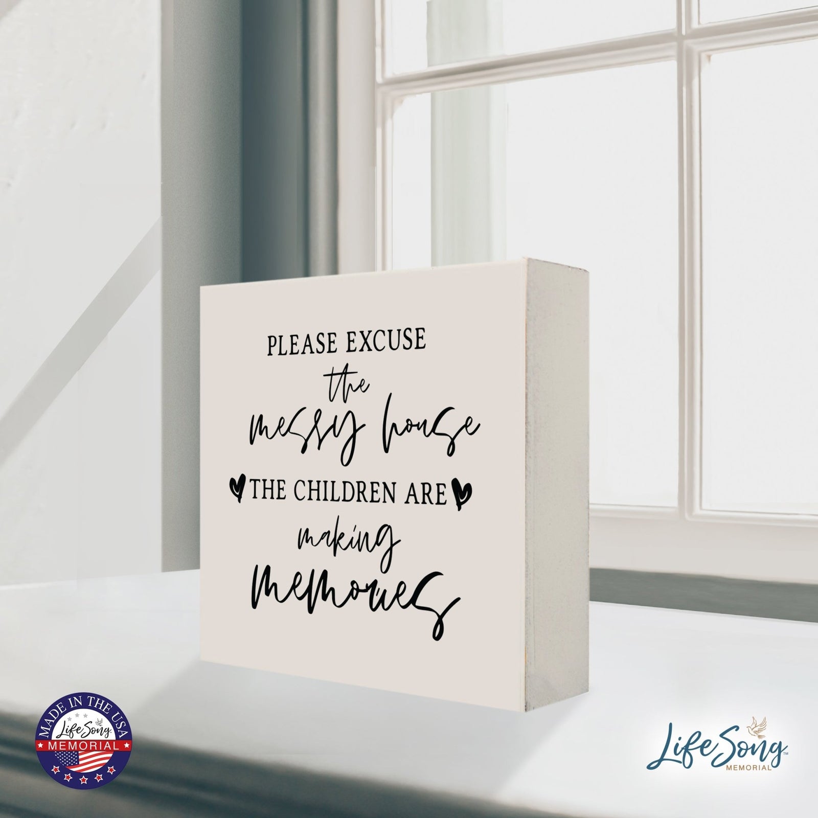 Inspiring Modern Framed Shadow Box 10x10 The Children Are - LifeSong Milestones