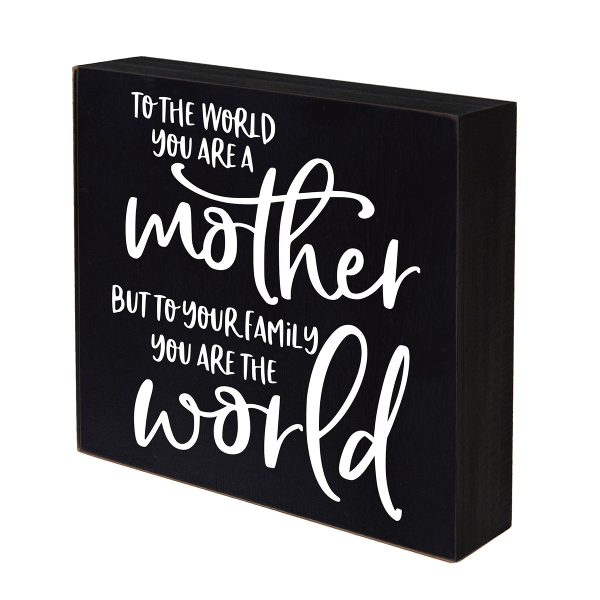 Inspiring Modern Framed Shadow Box 10x10 To The World You Are - LifeSong Milestones