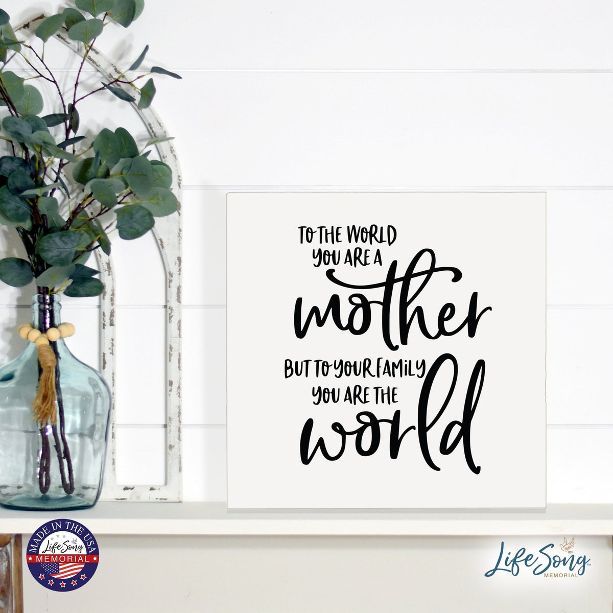 Inspiring Modern Framed Shadow Box 10x10 To The World You Are - LifeSong Milestones