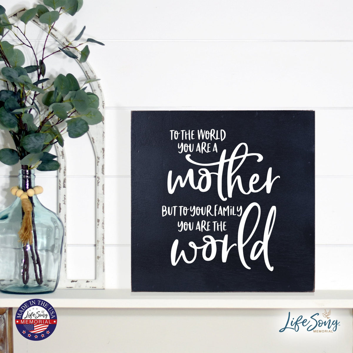 Inspiring Modern Framed Shadow Box 10x10 To The World You Are - LifeSong Milestones