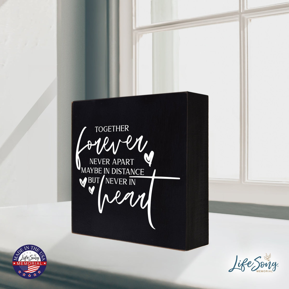 Inspiring Modern Framed Shadow Box 10x10 Together Forever - LifeSong Milestones