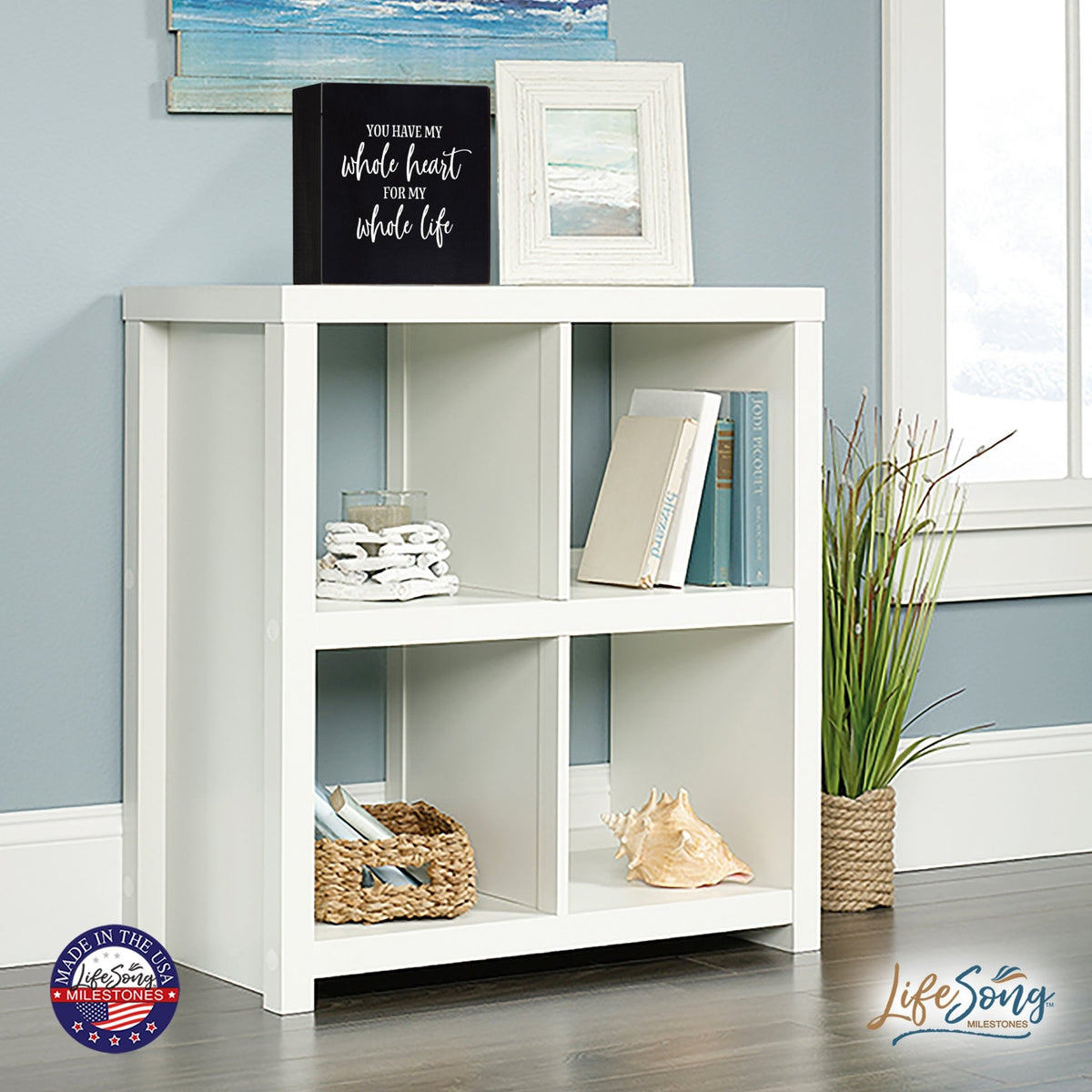 Inspiring Modern Framed Shadow Box 10x10 You Have My Whole - LifeSong Milestones