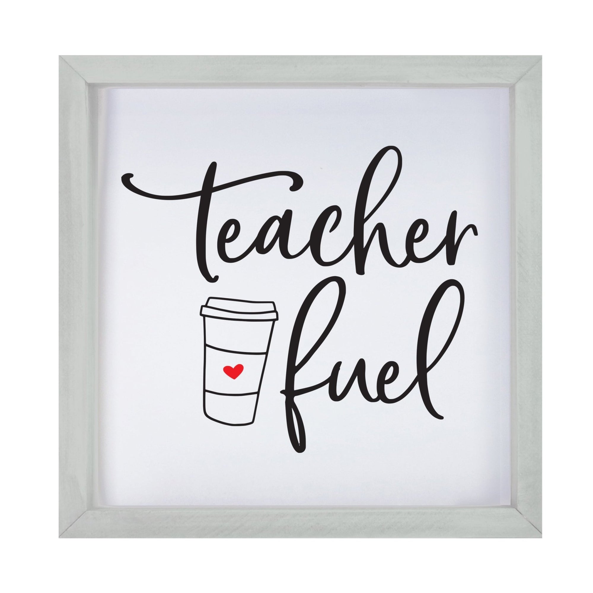 Inspiring Modern Framed Shadow Box 7x7in - Teacher Fuel - LifeSong Milestones