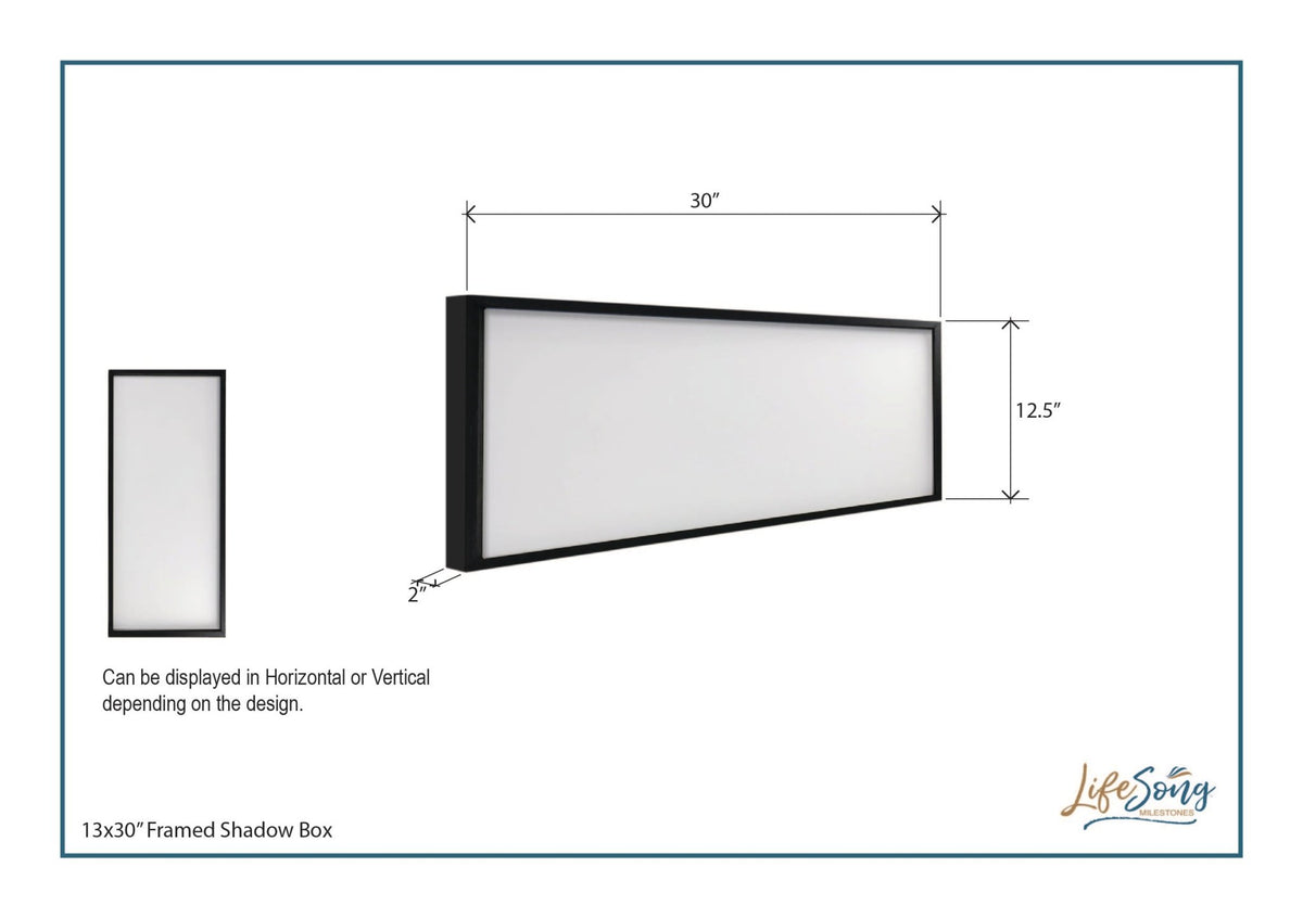 Inspiring Modern Weathered Grey Framed Shadow Box - The Man In The - LifeSong Milestones