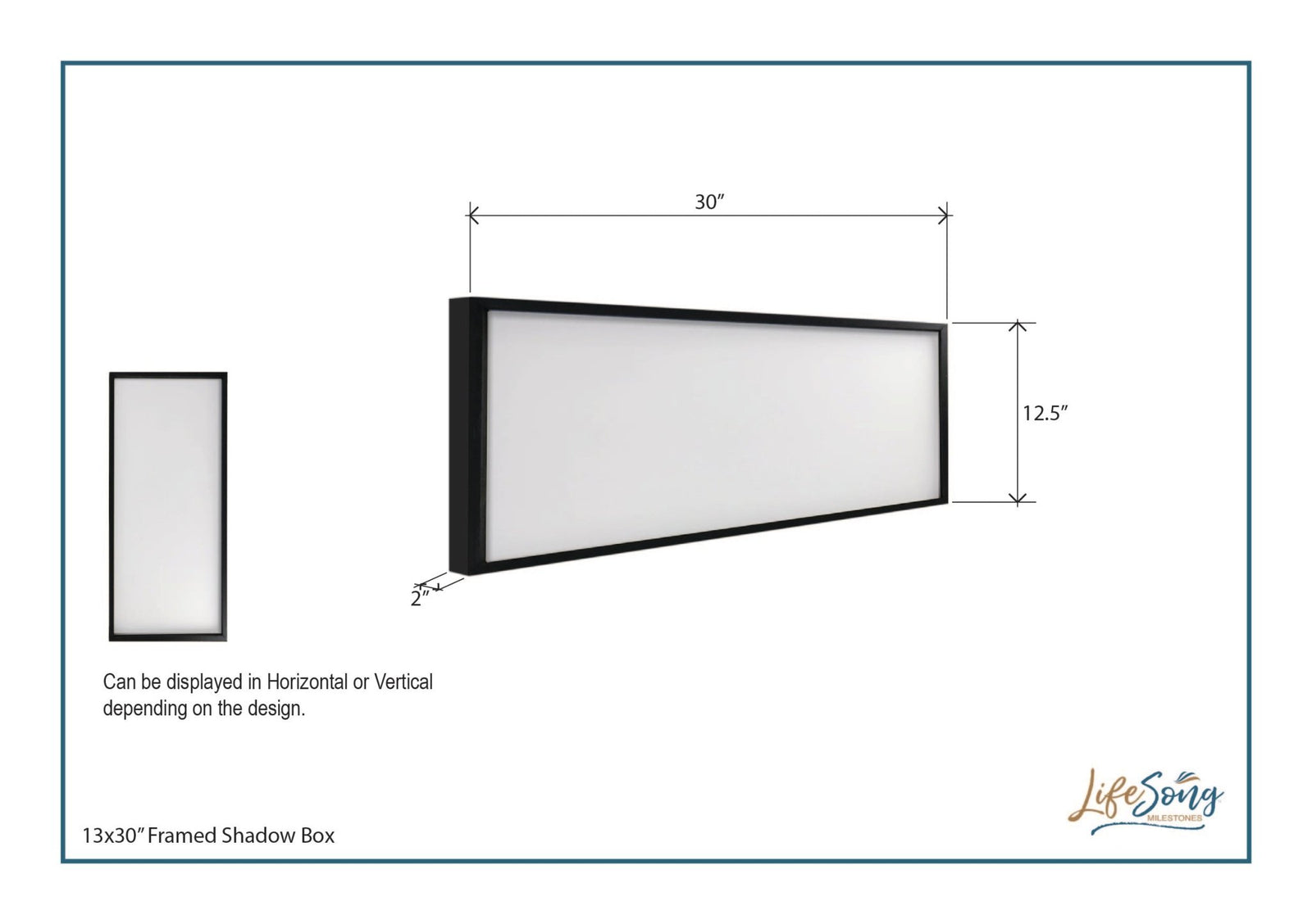 Inspiring Modern Weathered Grey Framed Shadow Box - The Man In The - LifeSong Milestones