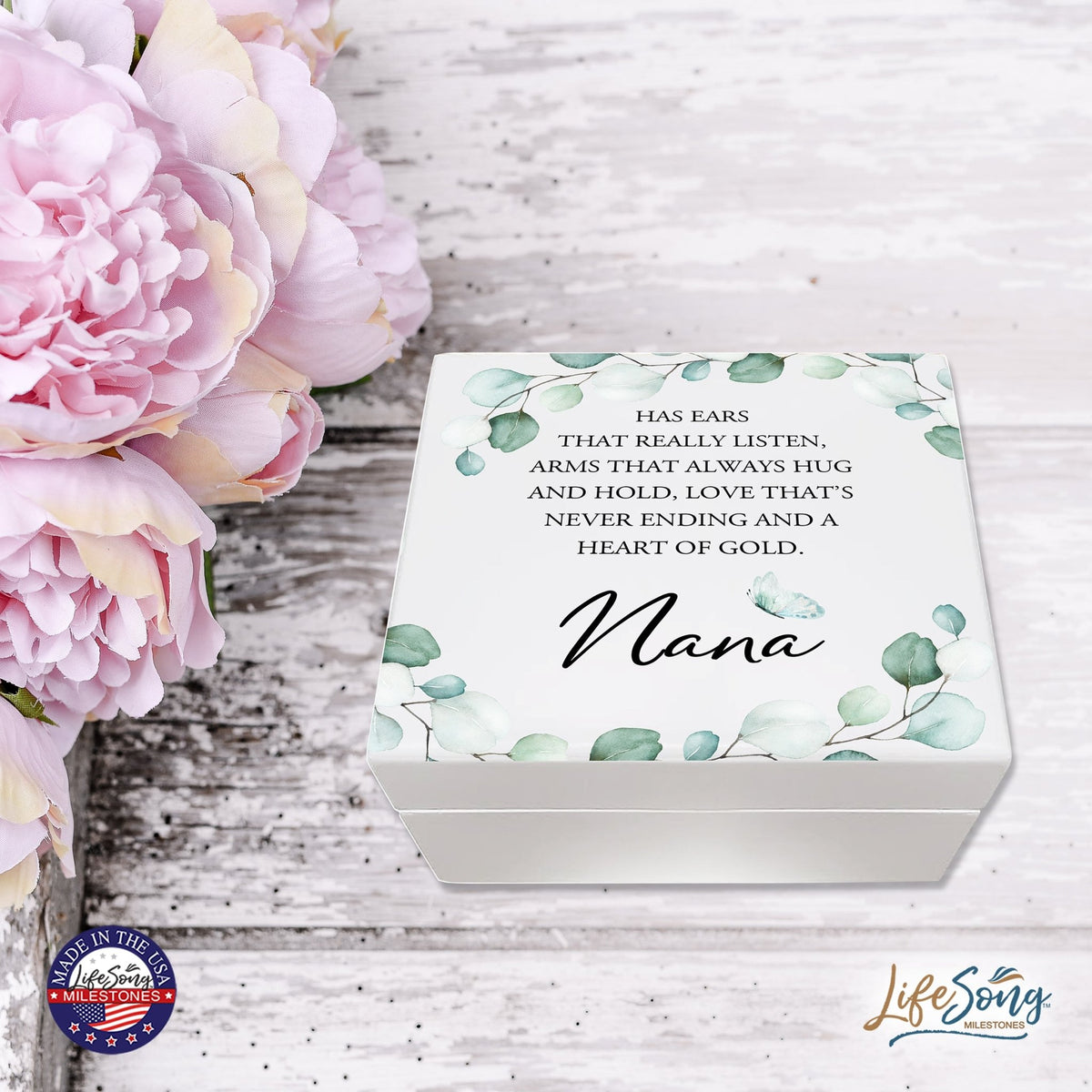 Jewelry Box Gift for Grandmother - Nana Has Ears - LifeSong Milestones