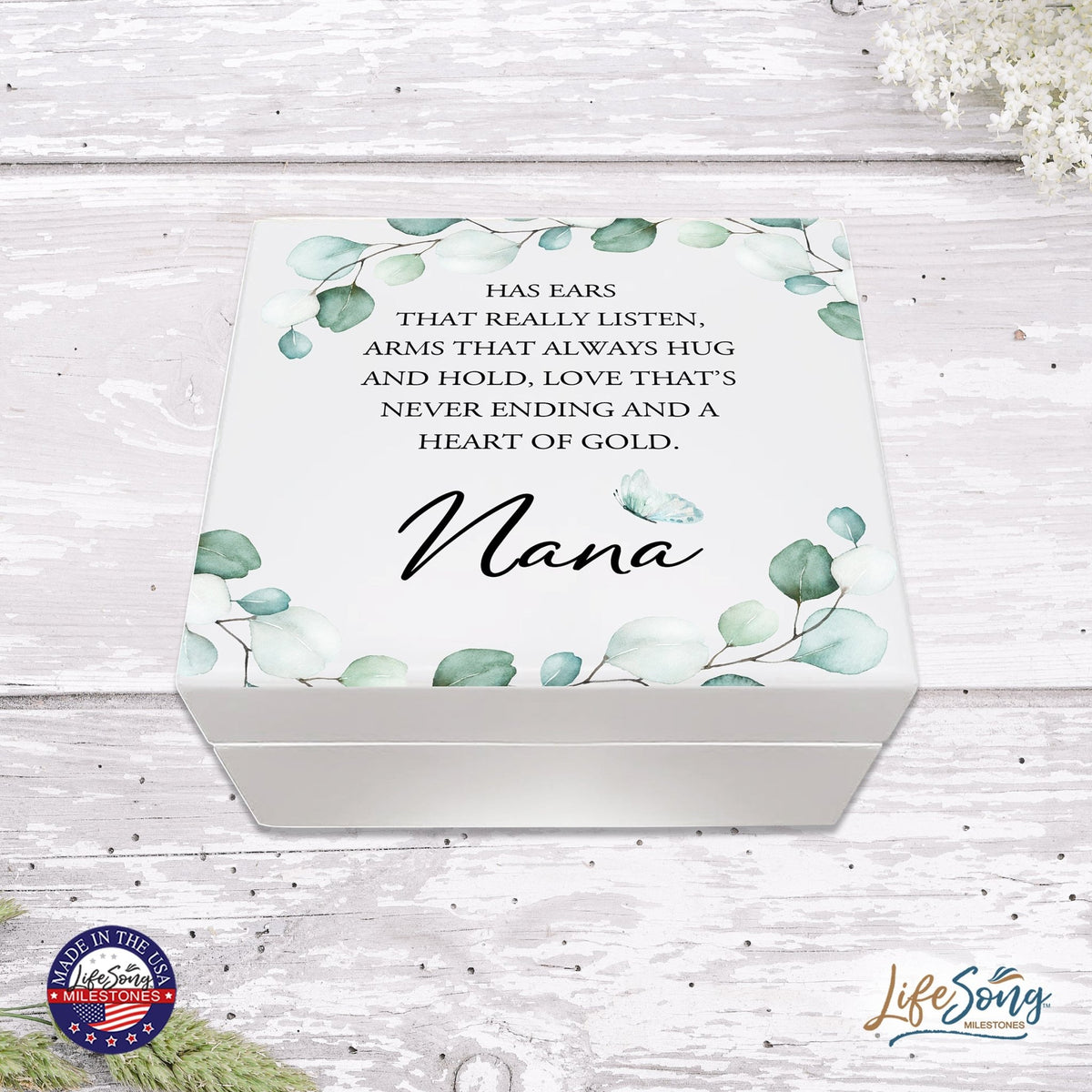 Jewelry Box Gift for Grandmother - Nana Has Ears - LifeSong Milestones