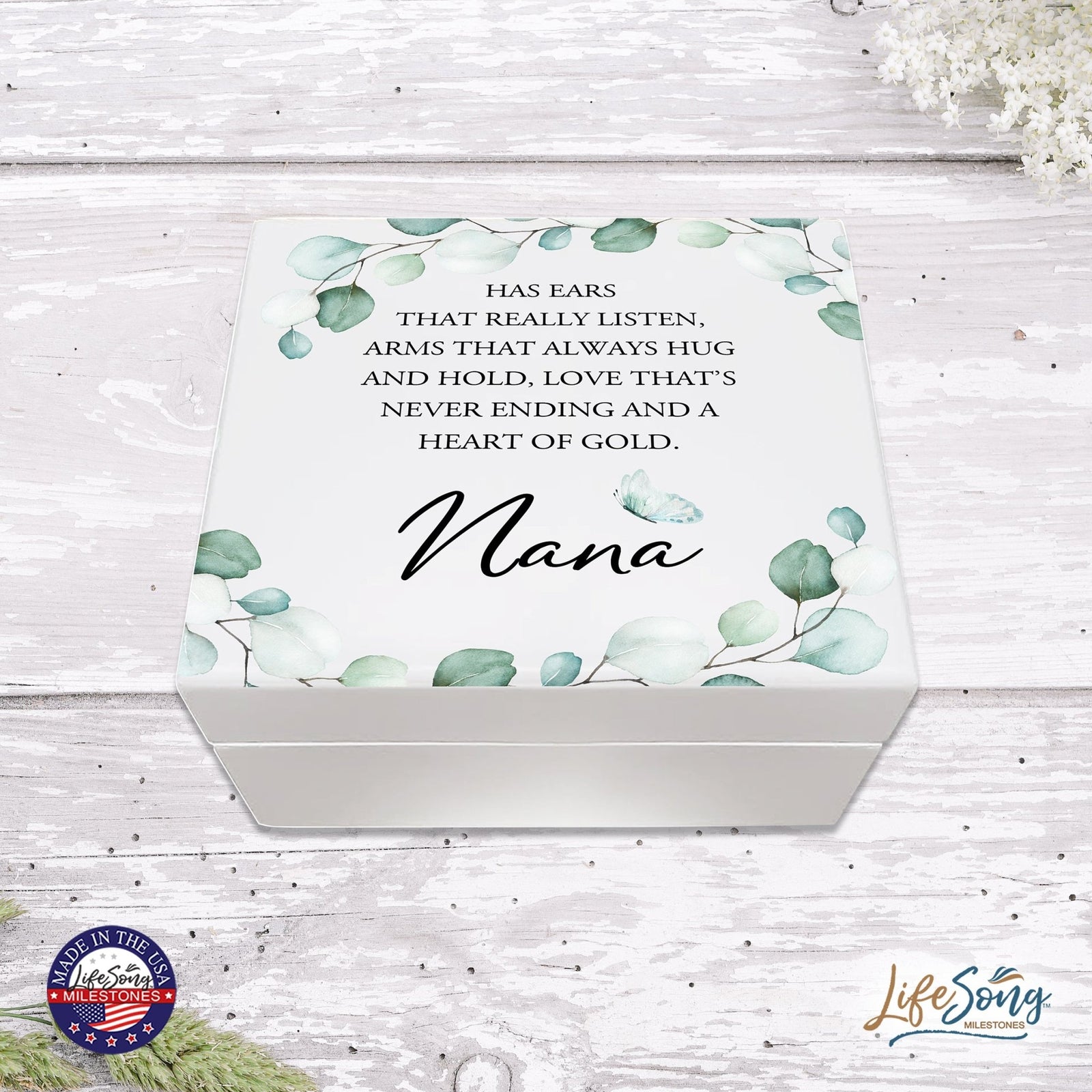 Jewelry Box Gift for Grandmother - Nana Has Ears - LifeSong Milestones